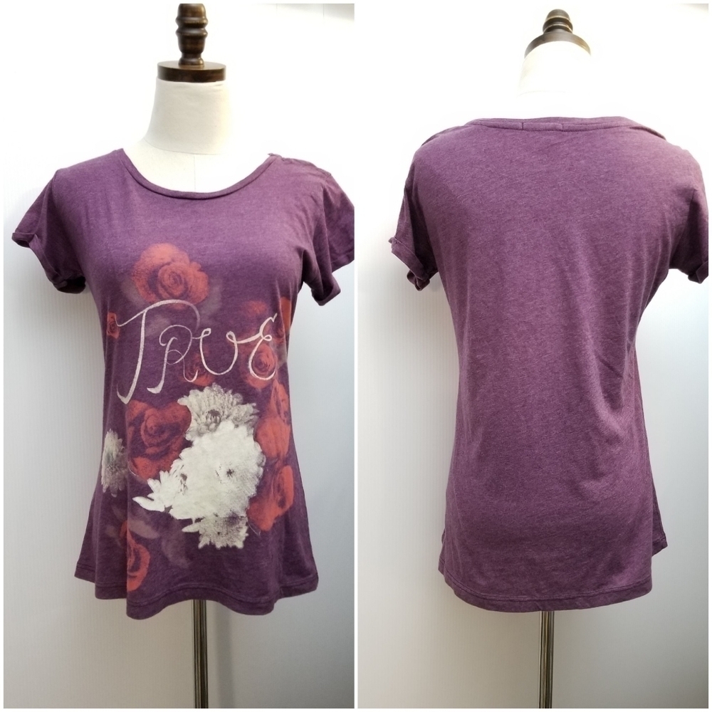 True Religion Red Purple Women's Shirt, XS/TP